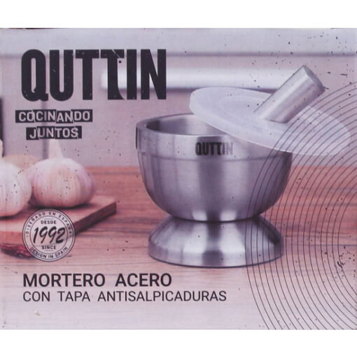 MORTERO ACERO 9.8X8.2CM QUTTIN - Imagen 2