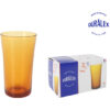 SET 6 VASOS ALTOS 28cl AMBER "LYS"