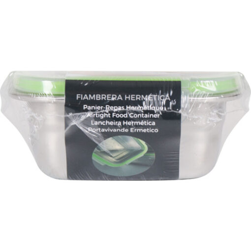 FIAMBRERA HERMETICA CUADRADA 400ML QUTTIN - Imagen 2