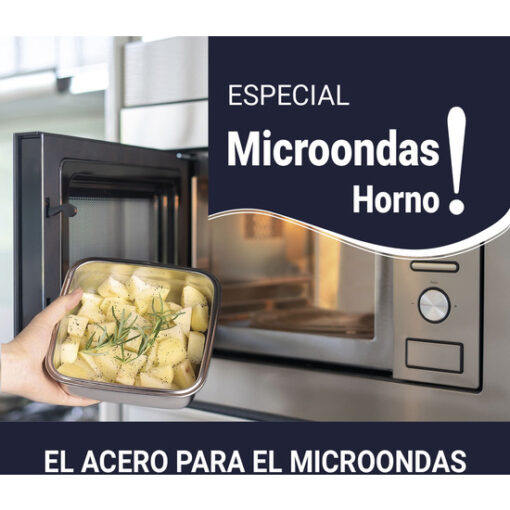 FIAMBRERA ACERO 0.3L MICROONDASHORNO QUTTIN - Imagen 6