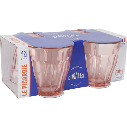 SET 4 VASOS 25CL ROSA PICARDIE - Imagen 3