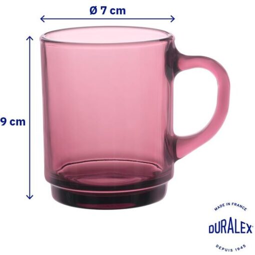 Pack De 6 Mug Apilable 26cl Morado “versailles” - Imagen 2