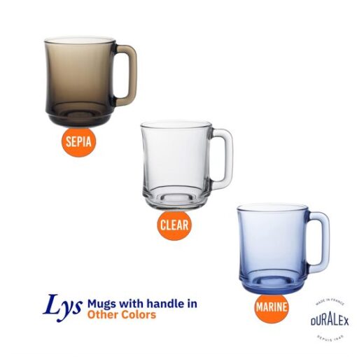 PACK DE 6 TAZA APILABLE TRANSPARENTE 310CC LYS - Imagen 5