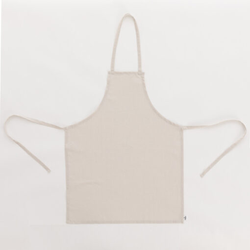 DELANTAL SIN BOLSILLO 100% LINO FRESNO. Delantal unisex sin bolsillo sin lazada trasera. Tacto suave