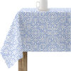 Mantel resinado antimanchas modelo 0120-58  Categoría: Nueva colección algodón  Calidad: Tejido 100% algodón resinado antimanchas (tacto plastificado).  Mantel confeccionado antimanchas