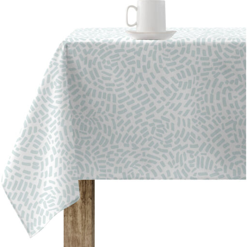 Mantel resinado antimanchas modelo 0120-227  Categoría: Lisos y Básicos  Calidad: Tejido 100% algodón resinado antimanchas (tacto plastificado).  Mantel confeccionado antimanchas