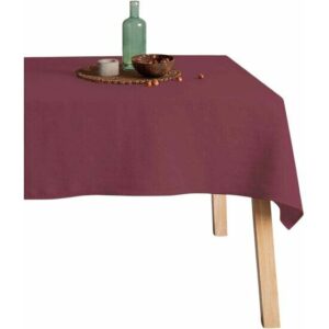 Mantel hidrofugo antimanchas Lino 100% Burdeos  Categoría: 100% Lino liso  Calidad: Tejido 100% Lino. 195 grs.  Mantel con hilos naturales de lino orgánico. Un producto exclusivo