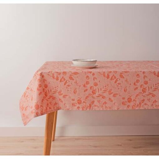 Mantel antimanchas jacquard Bacoli 32010D2 Caldera. Mantel confeccionado con un innovador acabado resinado