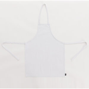 DELANTAL SIN BOLSILLO 100% LINO BLANCO. Delantal unisex sin bolsillo sin lazada trasera. Tacto suave