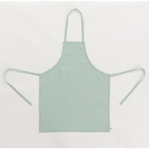 DELANTAL SIN BOLSILLO 100% LINO AQUA. Delantal unisex sin bolsillo sin lazada trasera. Tacto suave