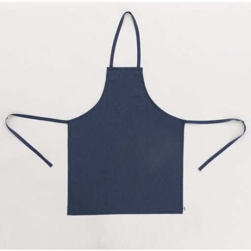 DELANTAL SIN BOLSILLO 100% LINO NIGHT BLUE. Delantal unisex sin bolsillo sin lazada trasera. Tacto suave