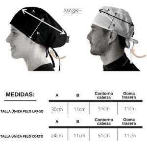 cocinero.. modelo Milan Grey  Categoría: ULTIMAS OPORTUNIDADES  Calidad: Satén 100% Algodón Orgánico  · Tejido elástico para perfecta adaptación al contorno de la cabeza. · Cintas elásticas para ajustar. · Tacto extrasuave. · Ideal para todo tipo de profesionales. · Antibacteriano.  Tipo de Estampación: Nuestros gorros de uso profesional se confeccionan a mano