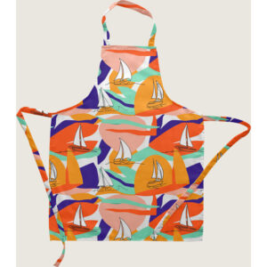 Delantal sin bolsillo modelo 0120-124  Categoría: Complementos  Calidad: Tejido 100% algodón orgánico 300 grs.  Delantal unisex sin bolsillo en la parte frontal y lazada trasera. Tacto suave