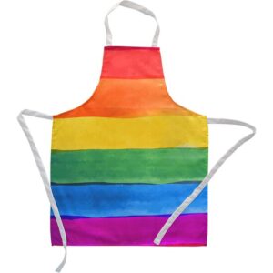 DELANTAL PRIDE 130. ¡Muestra tu apoyo a la inclusión y la igualdad de género mientras cocinas con nuestro delantal exclusivo del Día del Orgullo LGTBIQ+! Con un diseño colorido y vibrante que representa la diversidad