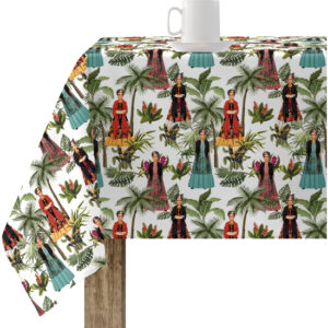 Mantel resinado antimanchas modelo 0120-194  Categoría: Nueva colección algodón  Calidad: Tejido 100% algodón resinado antimanchas (tacto plastificado).  Mantel confeccionado antimanchas