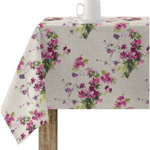 Mantel resinado antimanchas modelo V21  Categoría: Nueva colección algodón  Calidad: Tejido 100% algodón resinado antimanchas (tacto plastificado).  Mantel confeccionado antimanchas