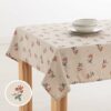 Mantel resinado antimanchas Lino 0120-284  Categoría: Lino estampado  Calidad: 30% Lino