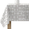Mantel resinado antimanchas modelo 0120-239  Categoría: Nueva colección algodón  Calidad: Tejido 100% algodón resinado antimanchas (tacto plastificado).  Mantel confeccionado antimanchas