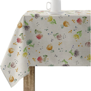 Mantel resinado antimanchas modelo 0120-257  Categoría: Nueva colección algodón  Calidad: Tejido 100% algodón resinado antimanchas (tacto plastificado).  Mantel confeccionado antimanchas