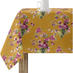 Mantel resinado antimanchas modelo V20  Categoría: Nueva colección algodón  Calidad: Tejido 100% algodón resinado antimanchas (tacto plastificado).  Mantel confeccionado antimanchas