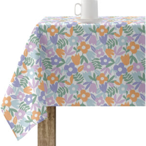 Mantel resinado antimanchas modelo 0120-244  Categoría: Nueva colección algodón  Calidad: Tejido 100% algodón resinado antimanchas (tacto plastificado).  Mantel confeccionado antimanchas