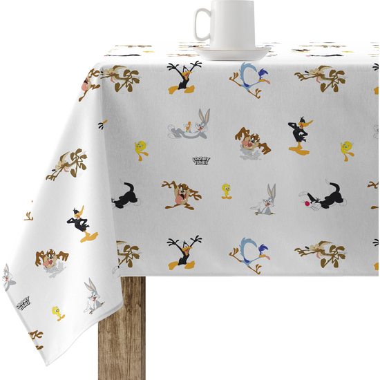 Mantel resinado (tacto plastificado) antimanchas modelo Ltunes Basic 1 Modelo: LTunes Basic 1 Color: multicolor Composición: Tejido 100% algodón resinado. Tipo de Confección: Tipo de Estampación: Estampamos en pigmento