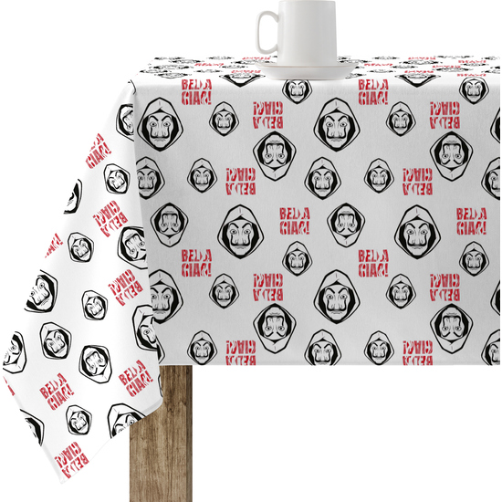 Mantel resinado (tacto plastificado) antimanchas modelo LCDP 04 B Modelo: LCDP 04 B Color: multicolor Composición: Tejido 100% algodón resinado. Tipo de Confección: Tipo de Estampación: Estampamos en pigmento