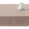 Mantel resinado antimanchas modelo 0120-273  Categoría: Lisos y Básicos  Calidad: Tejido 100% algodón resinado antimanchas (tacto plastificado).  Mantel confeccionado antimanchas