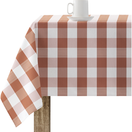 Mantel resinado antimanchas modelo 0120-99 Categoría: Vichy Lovers Calidad: Tejido 100% algodón resinado antimanchas (tacto plastificado). Mantel confeccionado antimanchas