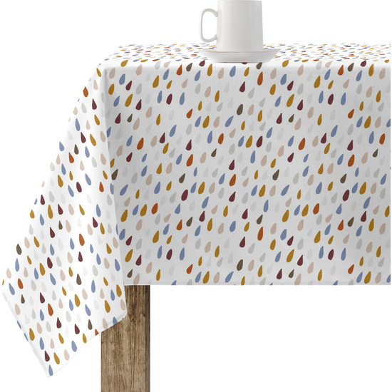 Mantel resinado antimanchas modelo 0120-29 Categoría: ULTIMAS OPORTUNIDADES Calidad: Tejido 100% algodón resinado antimanchas (tacto plastificado). Mantel confeccionado antimanchas