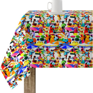 Mantel resinado antimanchas modelo 0120-120  Categoría: ULTIMAS OPORTUNIDADES  Calidad: Tejido 100% algodón resinado antimanchas (tacto plastificado).  Mantel confeccionado antimanchas