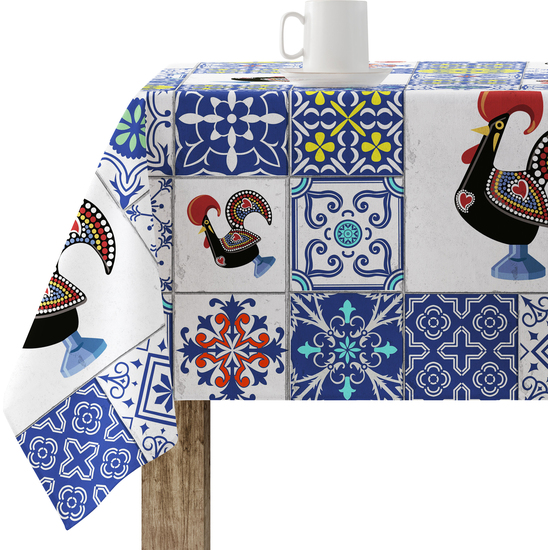 Mantel resinado antimanchas modelo 0120-79 Categoría: ULTIMAS OPORTUNIDADES Calidad: Tejido 100% algodón resinado antimanchas (tacto plastificado). Mantel confeccionado antimanchas