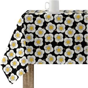 Mantel resinado antimanchas modelo 0120-111  Categoría: ULTIMAS OPORTUNIDADES  Calidad: Tejido 100% algodón resinado antimanchas (tacto plastificado).  Mantel confeccionado antimanchas