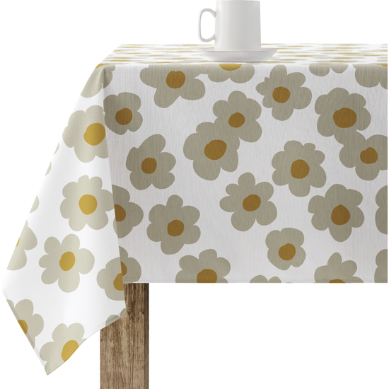 Mantel resinado antimanchas modelo 220-65 Categoría: ULTIMAS OPORTUNIDADES Calidad: Tejido 100% algodón resinado antimanchas (tacto plastificado). Mantel confeccionado antimanchas