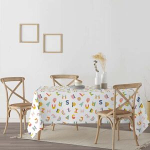 mantiene una flexibilidad que evita que se vuelva completamente rígido. Este mantel es 100% algodón Half Panamá lo que lo hace aún más atractivo y respetuoso con el medio ambiente. Además