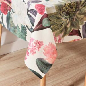 ofrece una protección duradera sin comprometer la suavidad y la caída del tejido. Su ancho de 100 cm es ideal para mesas estrechas