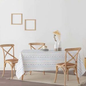 mantiene una flexibilidad que evita que se vuelva completamente rígido. Este mantel es 100% algodón orgánico