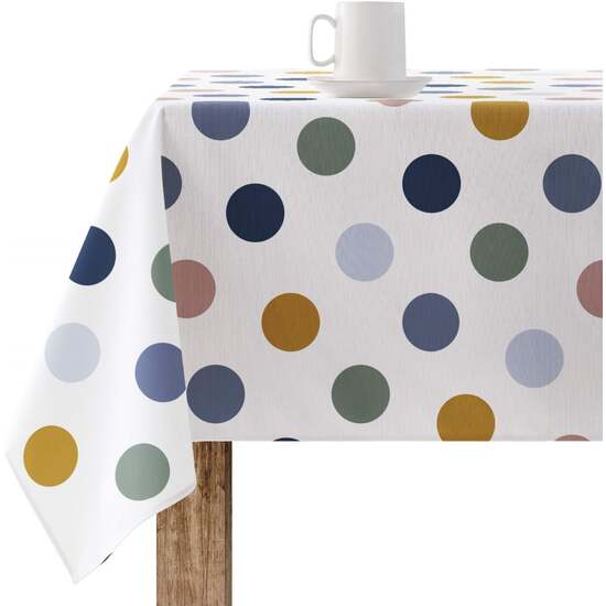 Mantel resinado antimanchas 220-42. Mantel confeccionado con tecnología antimanchas