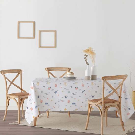 mantiene una flexibilidad que evita que se vuelva completamente rígido. Este mantel es 100% algodón orgánico