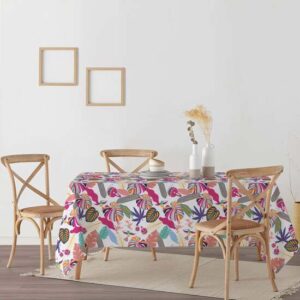 mantiene una flexibilidad que evita que se vuelva completamente rígido. Este mantel es 100% algodón orgánico