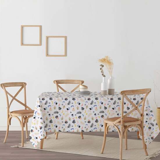 mantiene una flexibilidad que evita que se vuelva completamente rígido. Este mantel es 100% algodón orgánico