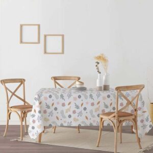mantiene una flexibilidad que evita que se vuelva completamente rígido. Este mantel es 100% algodón orgánico