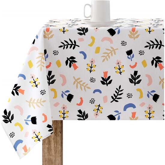 Mantel resinado antimanchas 220-69. Mantel confeccionado con tecnología antimanchas