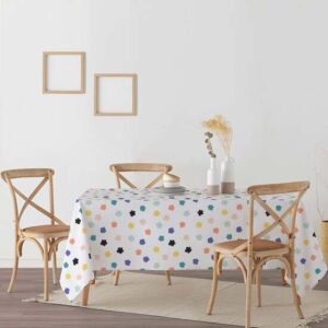 mantiene una flexibilidad que evita que se vuelva completamente rígido. Este mantel es 100% algodón orgánico