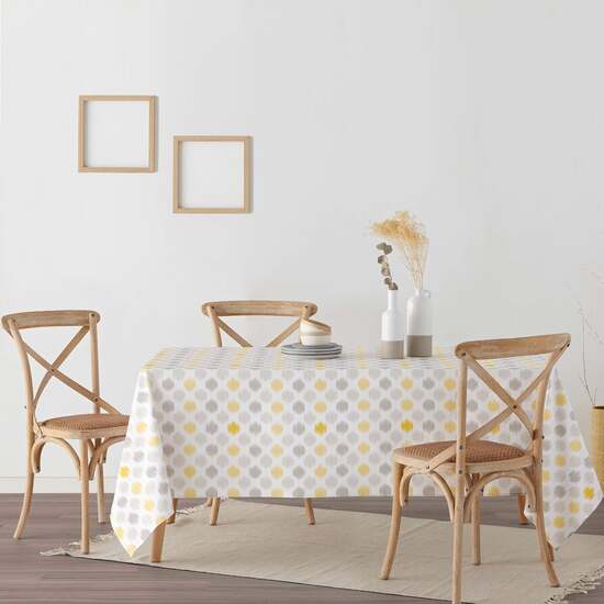 mantiene una flexibilidad que evita que se vuelva completamente rígido. Este mantel es 100% algodón orgánico