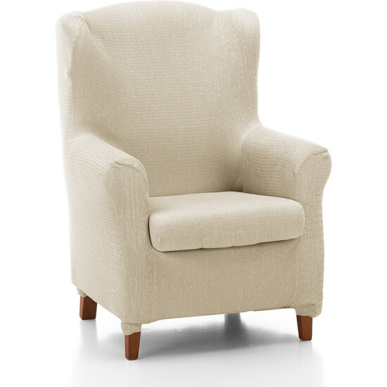 FUNDA SILLÓN OREJERO DÚPLEX TÚNEZ MARFIL