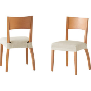 FUNDA SILLA ASIENTO TÚNEZ PACK 2 MARFIL