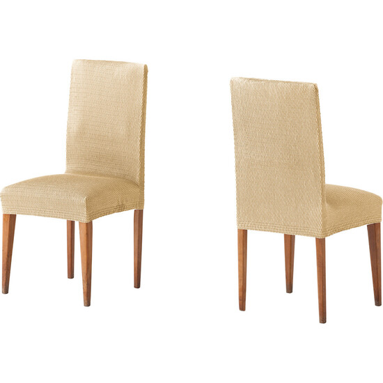 FUNDA SILLA RESPALDO TÚNEZ PACK 2 BEIGE