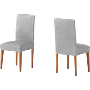 FUNDA SILLA RESPALDO TÚNEZ PACK 2 GRIS ALMA