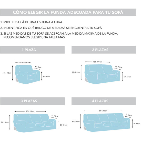 FUNDA SOFÁ TÚNEZ 3 PLAZAS ANTRACITA - Imagen 4